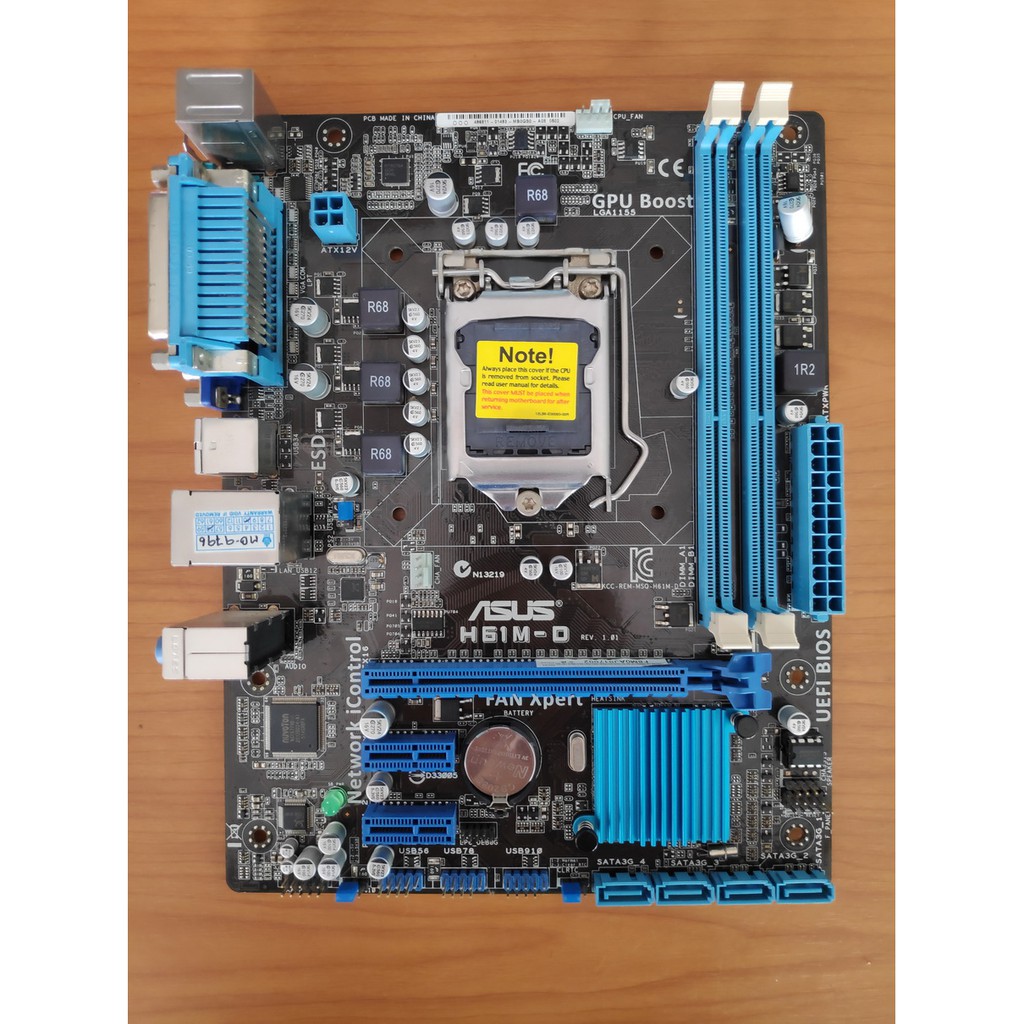 MAINBOARD (เมนบอร์ด) 1155 ASUS H61M-D มือสอง