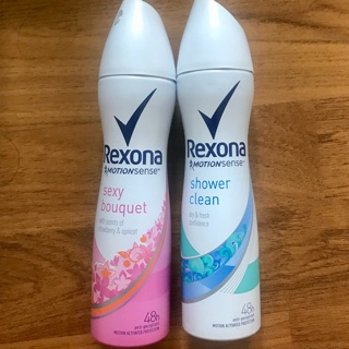 Rexona body spray motion sense กลิ่น shower clean sexy bouquet บอดี้สเปรย์ deodorant ระงับกลิ่นกาย 48 ชั่วโมง หอมยาวนาน