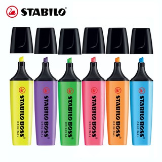 STABILO Boss ปากกาเน้นข้อความ สตาบิโล บอส สีสะท้อนแสง