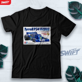 [S-5XL]เสื้อยืดแขนสั้น พิมพ์ลาย Tyrell P34 SIX WHEELER f1 TAMIYA สําหรับผู้ชาย