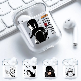 เคสหูฟัง TPU นิ่ม แบบใส ลายการ์ตูนนารูโตะ Chiha Itachi สําหรับ AirPods 3 1 2 Pro Air Pods 2 3