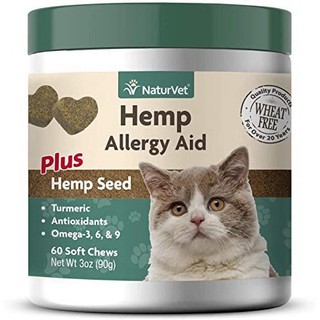 CAT Allergy Aid อาหารเสริมแมว เสริมภูมิ ฟื้นฟูผิวหนัง ขน สกัดธรรมชาติล้วน (ผลิตอเมริกา)