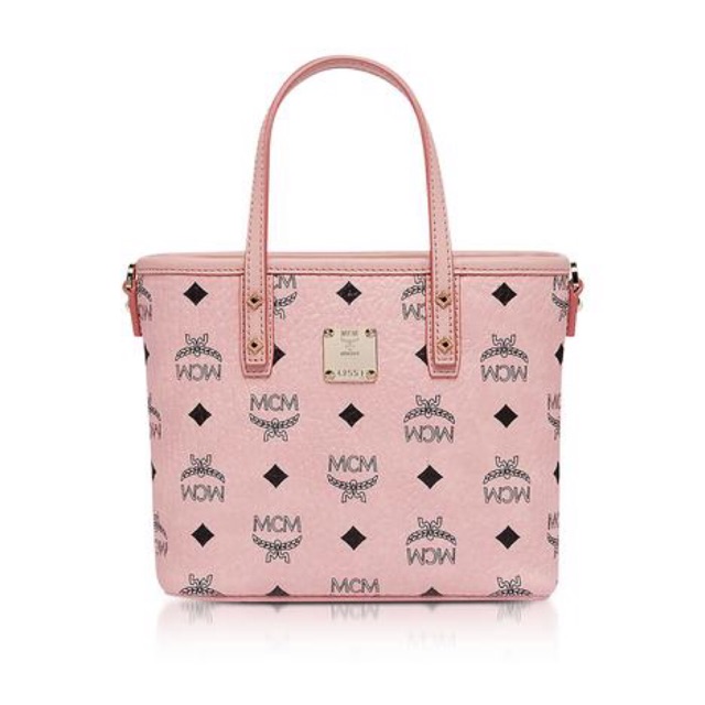 ⚫️MCM ⚫️ MCM Designer Handbags, Anya Soft Pink Top Zip Mini Shopping Bag