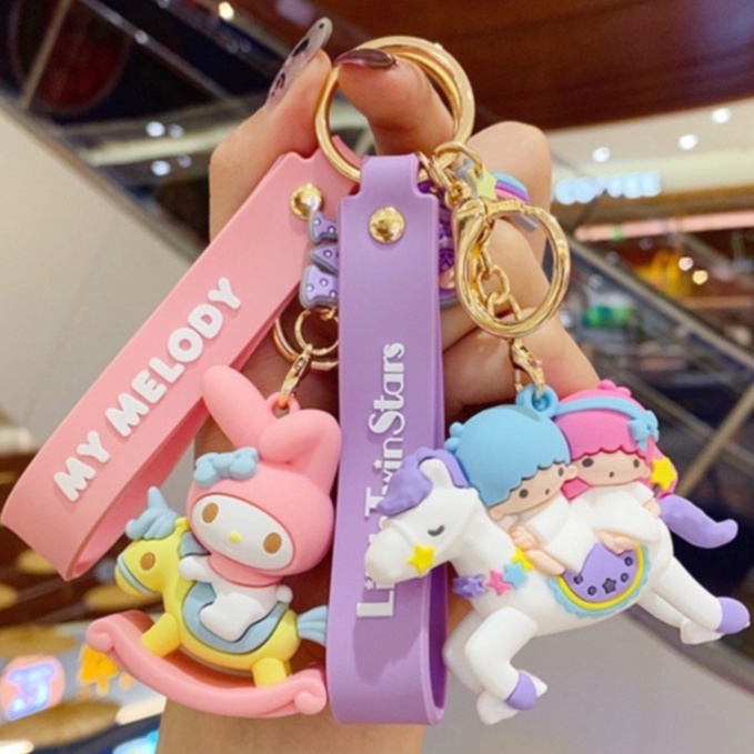 พวงกุญแจ sanrio ของแท้100% พวงกุญแจน่ารัก พวงกุญแจคิตตี้ พร้อมส่ง