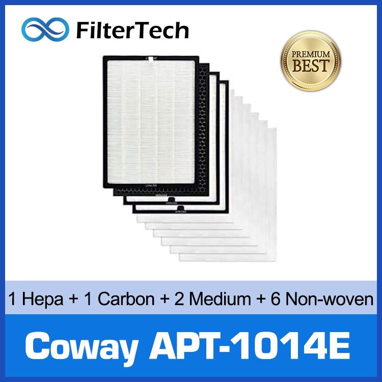 FilterTech - ไส้กรองเครื่องฟอกอากาศทดแทนชุด 1 ปี - Coway APT-1014E