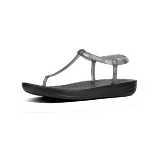 FITFLOP IQUSHION รองเท้าแตะแบบรัดส้นผู้หญิง รุ่น R09-001 สี Black