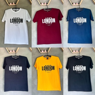 เสื้อยืดแฟชั่น เสื้อยืด Unisex คุณภาพดี cotton 100% ลาย LONDON มี 6 สี