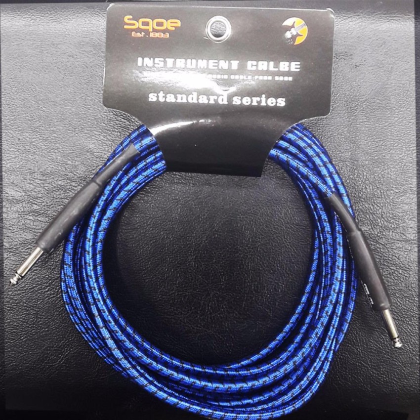 Sqoe Instrument Cable สายแจ็ค 6 เมตร(Blue)