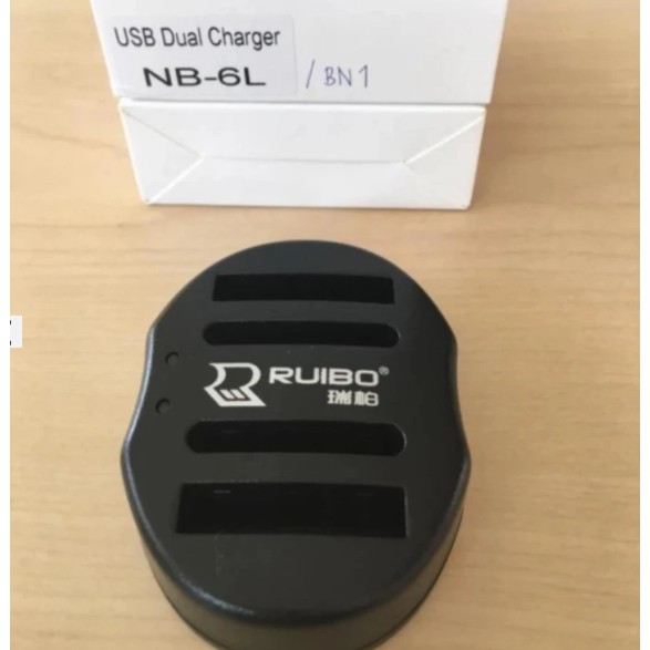 แท่นชาร์จแบต DUAL CHARGER รุ่น NB-6L/BN1 FOR Canon 85 200 310 SX240 SD980 SD1200, FOR Sony TX5 WX9 T