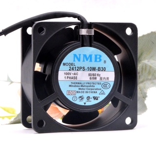 60MM AC 100V CASE FAN NMB 2412PS-10W-B30 6028 6W 6cm 60X60X28mm Industrial Cabinets Cooler