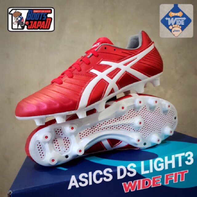 🔥SALE ASICS DS LIGHT3 TOP Classic Red รองเท้าฟุตบอล ของแท้💯%