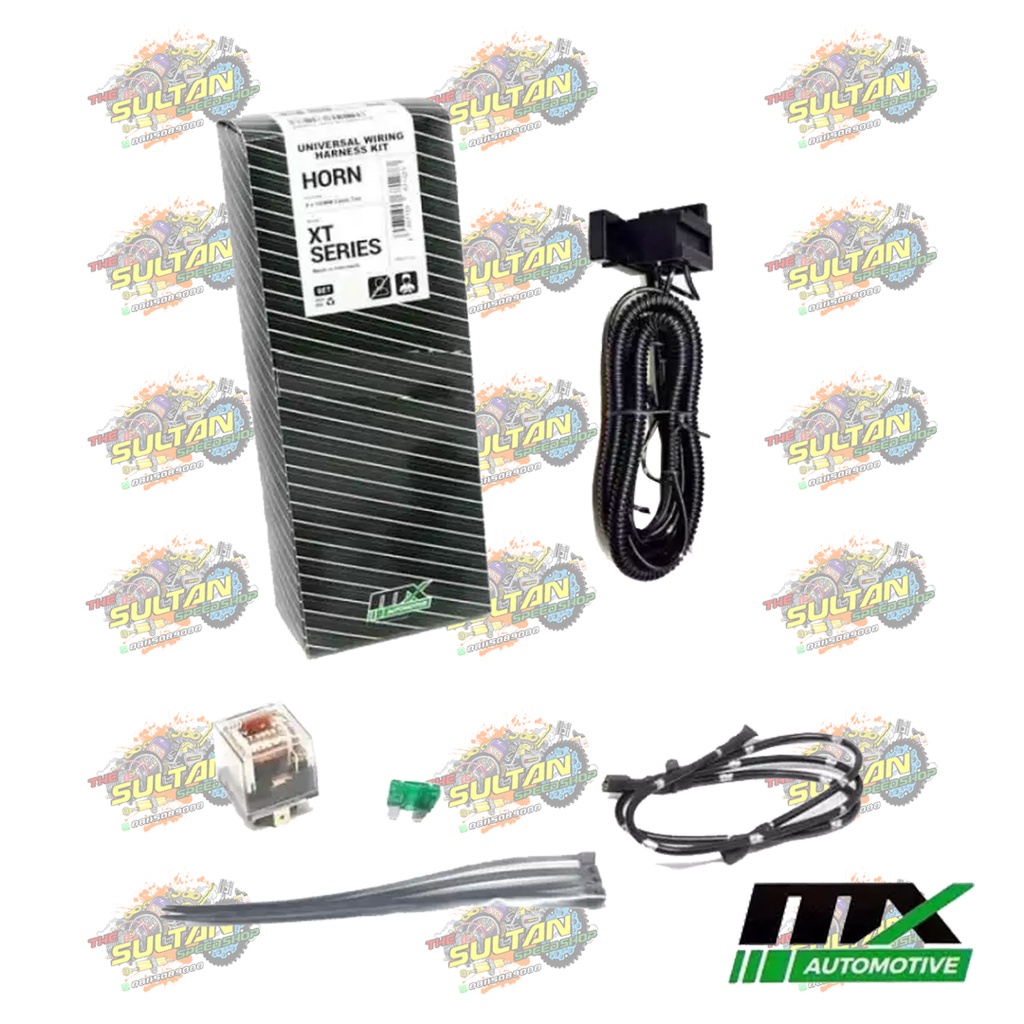 XT SERIES MX AUTOMOTIVE HORN CABLE SET + RELAY