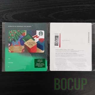 การ์ดสตาร์บัคส์ อเมริกา 2019 ขูดเพื่อพบข้อความที่ซ่อนไว้ ครบชุด 1 ใบ Starbucks Card USA Scratch Here 2019