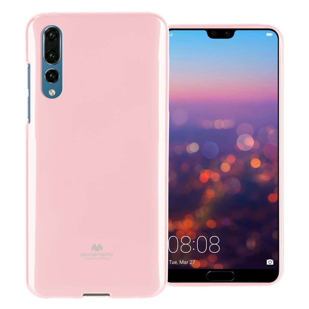 เคส Huawei P20, P20 Pro Case รุ่น Mercury Goospery Pearl Jelly สีชมพู Baby Pink (เคส TPU แบบนิ่ม )