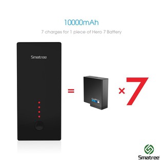 Power Bank ชาร์จแบต Gopro ได้ในตัว ขนาดความจุ 10,000mAh ใช้ชาร์จแบต 8 7 6 5 2018 ได้ในตัว ประกัน 1 ปี