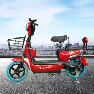 รถไฟฟ้า Electric Bike จักรยานไฟฟ้า สำหรับผู้ใหญ่ มอเตอร์ 48V มีไฟ LED หน้า-หลัง