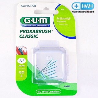 Sunstar GUM Proxabrush Classic 414 1.1 mm หัวเปลี่ยนแปรงซอกฟัน