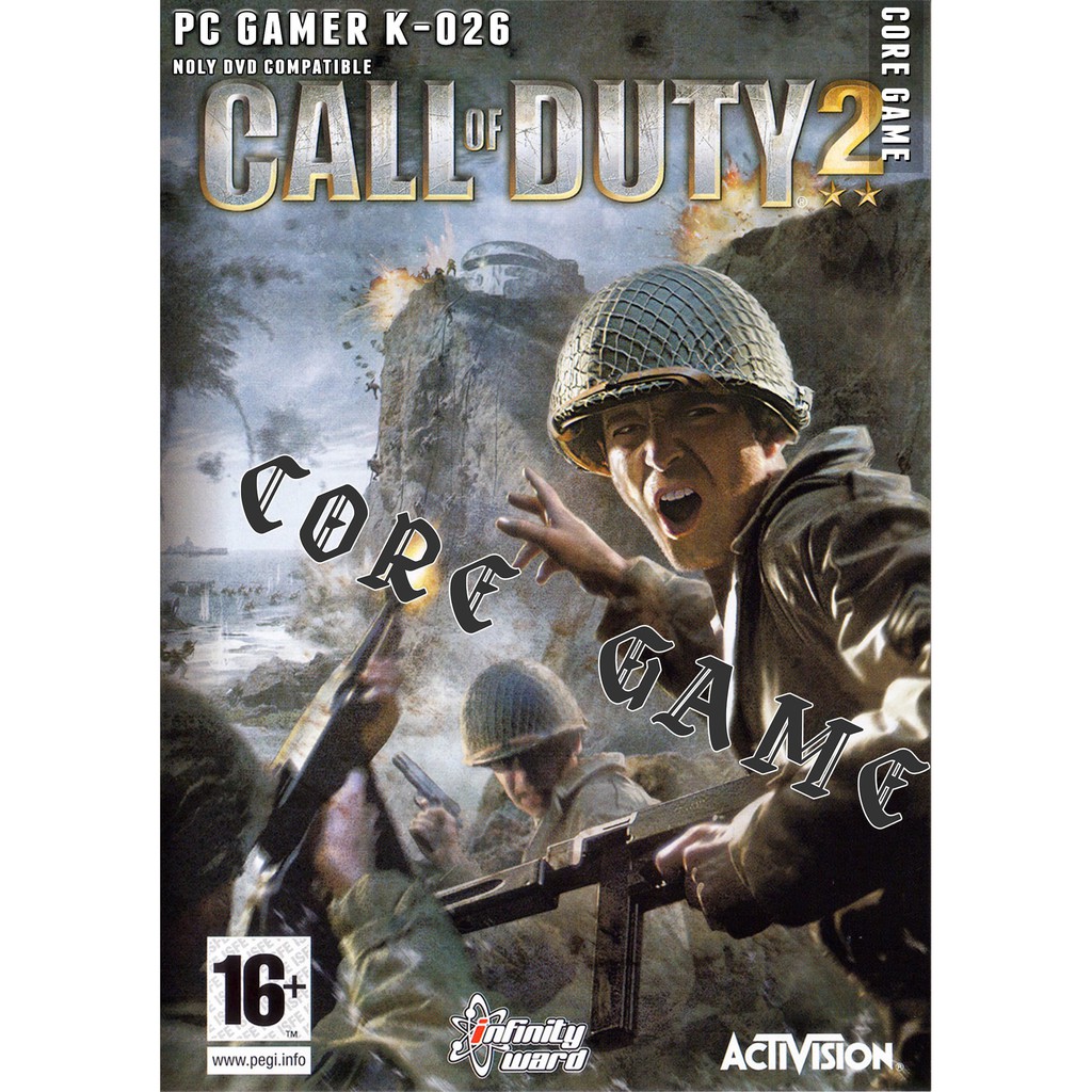 call of duty 2 แผ่นเกมส์ แฟลชไดร์ฟ เกมส์คอมพิวเตอร์ PC โน๊ตบุ๊ค
