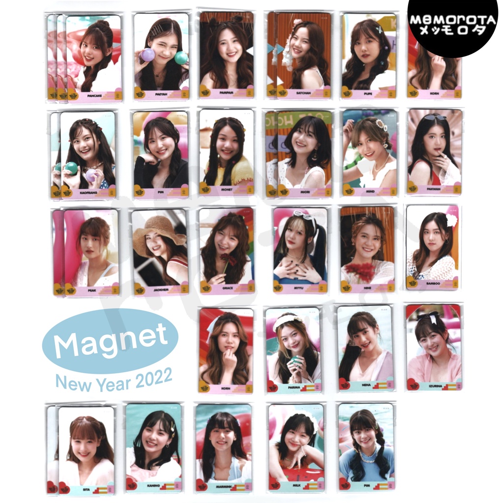 Magnet BNK48&CGM48 ชุดว่ายน้ำ Happy New Year 2022 |แม็คเน็ต/แม่เหล็กติดตู้เย็น สิตา คนิ้ง มามิ้งค์ P