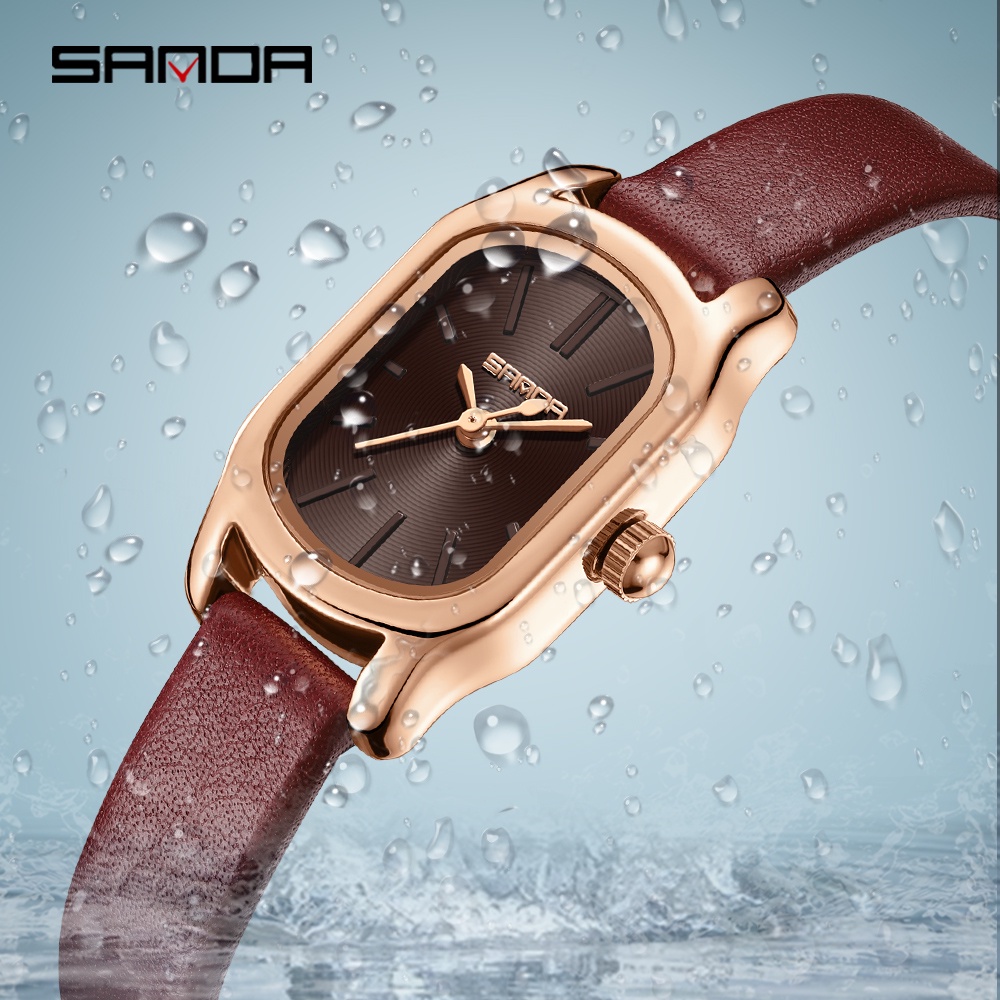 Sanda นาฬิกาข้อมือควอทซ์ลําลอง กันน้ํา แฟชั่นสําหรับสตรี 1104-10 ราคา ถูกที่สุด ดีลบีเคเค แกลเลอรีภาพที่ 3