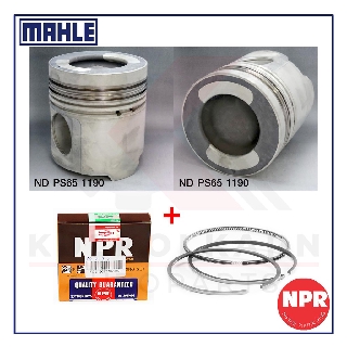 MAHLE ลูกสูบ+แหวน NPR สำหรับ NISSAN TRUCK รุ่นเครื่อง PF6 (หลุม 77)