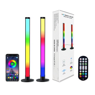 COMELY ไฟตามจังหวะเพลง แท่งไฟ RGB ไฟ LED แถบไฟ รีโมทคอนโทรล 2.4G อินเทอร์เฟซ USB หลายสี ใช้งานได้: คอมพิวเตอร์, ทีวี