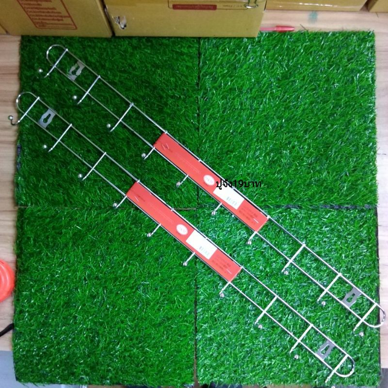 ที่แขวนผ้า 10 ช่อง ราวแขวนของ ที่แขวนของสแตนเลส ราวแขวน (DBY054)​