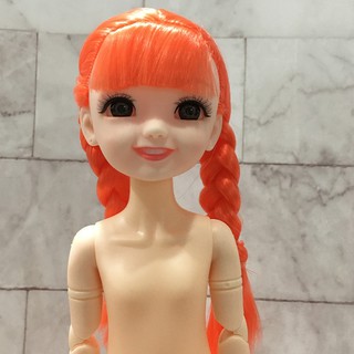 30cm Smiley Face Doll 1/6 BJD Naked Baby with Printed Eyelashes 21 Joints Smile Girl With Shoes Girl Gift Toy