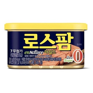 🐷🆕️🔥PRO 120.-/200g EXP 2025 ล็อตเต้ แฮมกระป๋อง น้ำตาล 0% เค็มน้อย 로스팜 롯데햄 LOTTE HAM SAUSAGE Sugar 0% [200g 1ea] food