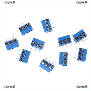 【siyuyan】10Pcs KF301-3P Pitch 5.0mm Straight Pin PCB 3Pin Screw Terminal Block Connector