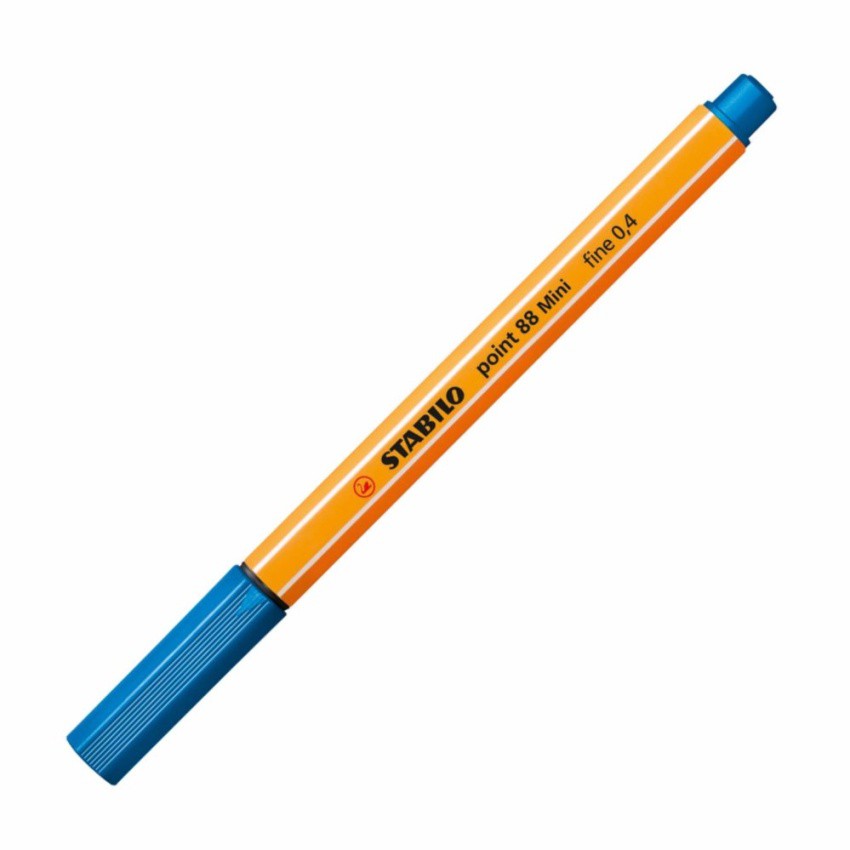 STABILO Point 88 Mini Funnimals ปากกาสีหมึกน้ำ หัวเข็ม Fibre-Tip Pen ชุด 12 สี ปากกาหัวเข็ม