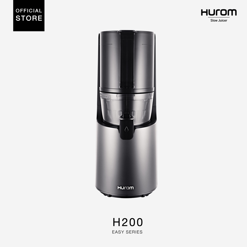 Hurom เครื่องสกัดน้ำผักและผลไม้เเยกกาก H200 (Matt Titanium Grey)