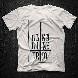 เสื้อยืดโอเวอร์ไซส์เสื้อยืด พิมพ์ลาย Gildan Alkaline Trio สีขาว สําหรับผู้ชาย และผู้หญิงS-3XL