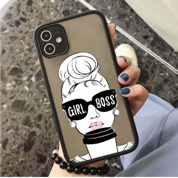 PRINTING HYBRID Girl Boss case mi 11 lite redmi pocophone m3 pro 5g M5S 4a 4x 5a 6a 7a 8 8a pro 9 9a
