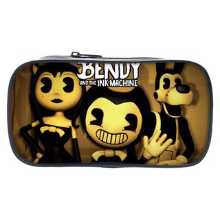 กระเป๋าดินสอ ขนาดใหญ่ จุของได้เยอะ ลายเกม Bendy Boris แบบเรียบง่าย เหมาะกับของขวัญ สําหรับเด็กนักเรียนประถม