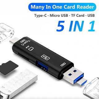 อะแดปเตอร์ 5 In 1 Usb 3 . 0 Type C / Usb / Micro Usb Sd