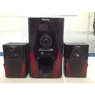 ชุดโฮมเธียรเตอร์ 2.1 เครื่องขยายเสียง พร้อมตู้ลำโพง Fanny BT-4 BLUETOOTH USB FM Radio SD Card MMC 1200W