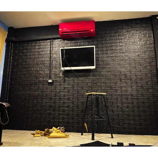 วอลเปเปอร์ติดผนัง 3D 70x77cm มีกาวในตัว กันน้ำ thumbnail 6