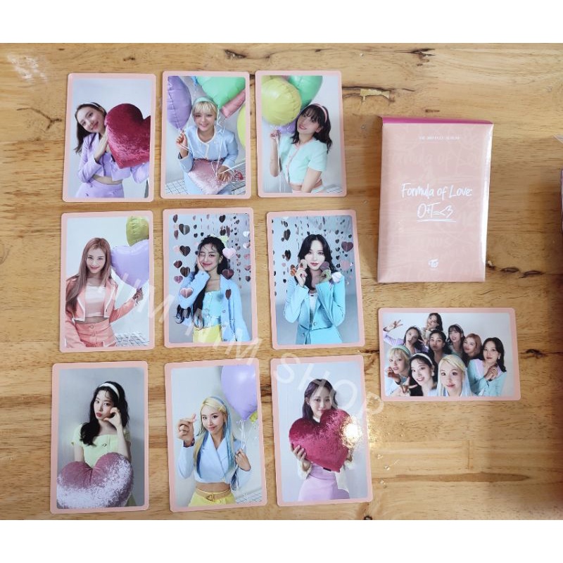 (แยกขาย) การ์ดรอบพรี "Formula of Love: O+T=<3" full of love