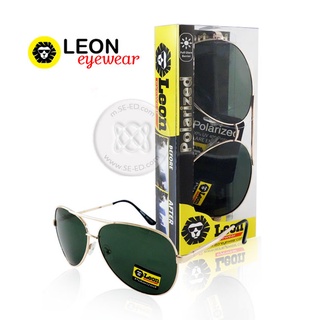 แว่นกันแดด Polarized : Leon กรอบสีทอง