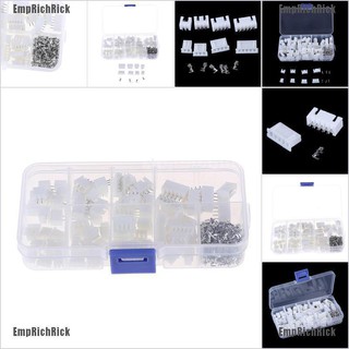 EmpRichRick 230pcs XH2.54 2p 3p 4p 5 pin 2.54mm pitch terminal kit JST connector