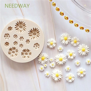 Needway แม่พิมพ์ซิลิโคนรูปดอกเดซี่ 3 D สําหรับตกแต่งเค้ก