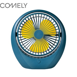 COMELY การอัพเกรดใหม่พัดลมพกพา ชาร์จ USB ลมแรง3เท่า  Desktop Fan พัดลม พัดลมเล็ก พัดลมชาร์จแบต พัดลมตั้งโต๊ะ รุ่น FS-BL