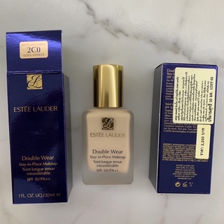 รองพื้นเอสเต้ #2C0 #Cool Vanilla  👉Estee Lauder Double Wear Stay-in-Place Makeup SPF 10/PA++30 ml 💕 ผลิต 11/2564 ค่ะ