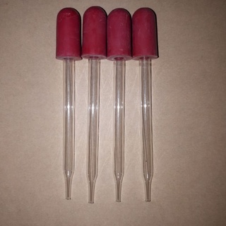 หลอดหยดพร้อมจุกยาง (dropper) หลอดแก้วนำก๊าซ (ราคาต่อ 1 ชิ้น)