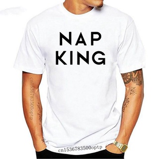 เสื้อยืดผ้าฝ้าย พิมพ์ลาย Nap King Funny Quote Hipster More and Colors-A690 NBmjkp98NFjcpl33