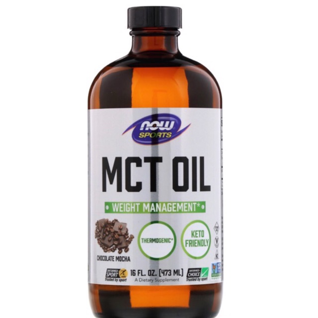Now MCT oil from coconut oil น้ำมันมะพร้าวบริสุทธิ์สกัดเย็น 473ml