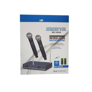 ไมค์โครโฟน ไมโครโฟนไร้สาย ไมค์ลอยคู่ microphone wireless VHF SHEYA SY-222A