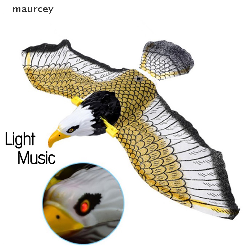Maurcey Luminous Bird Repellent Eagle พร้อมเพลง Flying Bird Scarer Flying Bird MC