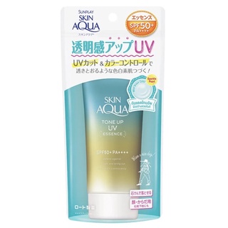 Sunplay Skin Aqua Tone Up UV Essence SPF50+/PA++++ Mint Green 80g โทนอัพกันแดด